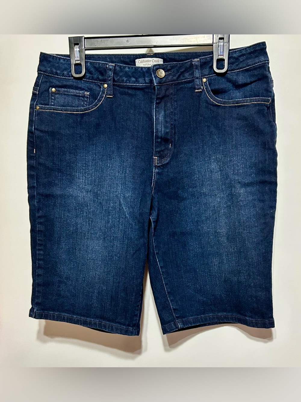 Coldwater Creek women's Dark Blue Denim Jean Shorts
